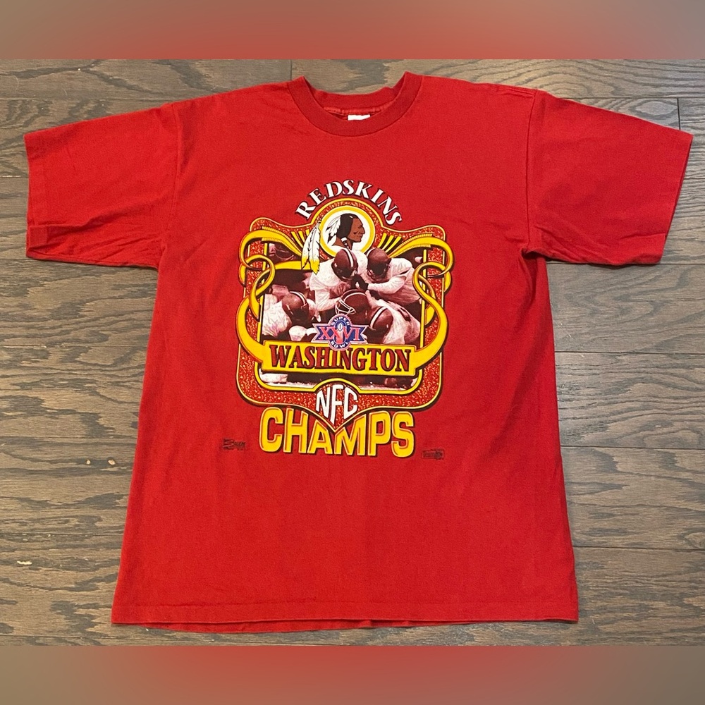 1992 Washington Redskins NFC Champs T-Shirt Salem Sportswear Single Stitch (XL)